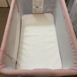 Pink Baby Crib 