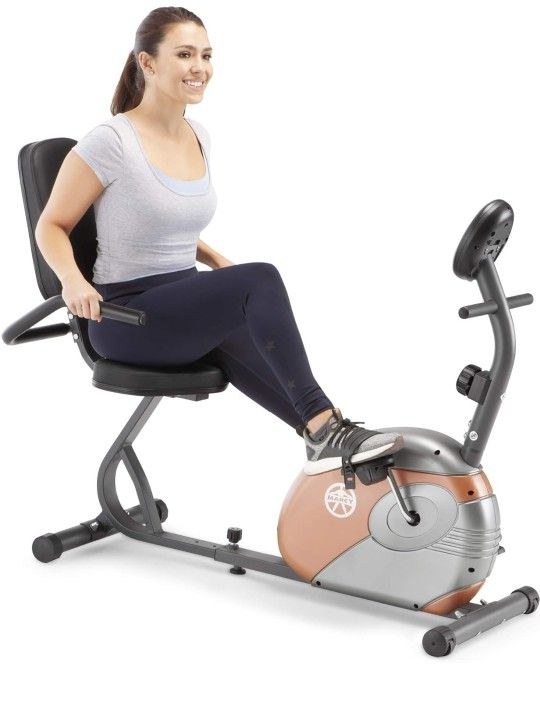 Marcy Home Fitness Personal Exercise Bike with Adjustable Magnetic Resistance for Cardio Workout and Cycle Training