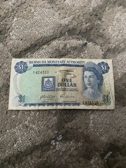 1$ Young Queen Elizabeth September 1st 1979 Bermuda