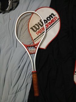 Wilson performer racket and cover vintage
