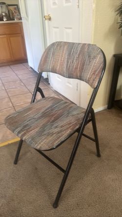 Padded Folding Chair with Metal Frame