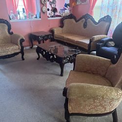 6 Piece Antique Living Room Set