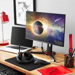 onn. 24" FHD 1080p 165hz 1ms FreeSync Gaming Monitor, includes 6ft DisplayPort and HDMI Cables 