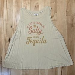 NEW Maurices 'If You're Gonna Be Salty, Bring Tequila' Tank Top (XXL)