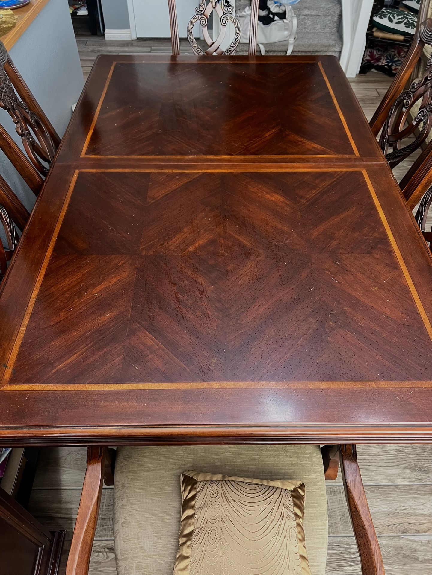 Wood Dining Table And Chairs 