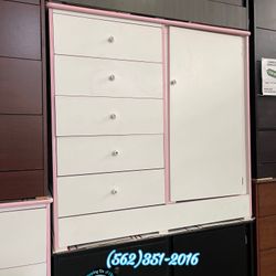 Pink White Wardrobe Closet Ropero Armoire Nuevo New 