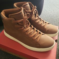 LEVIS New Shoes High Top Brown Leather Size 11 Mens