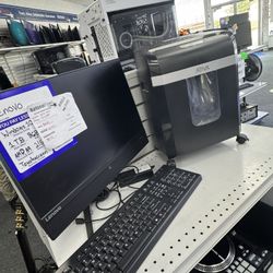 lenovo desktop and shredder bundle