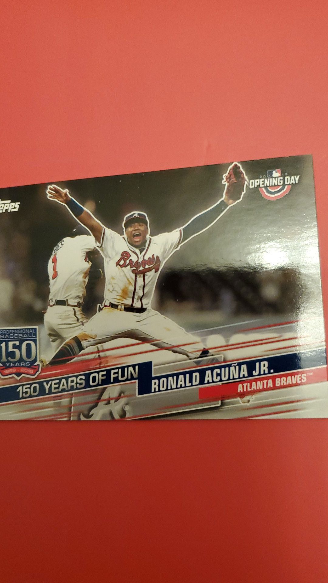 2019 Topps Ronald Acuna Jr. Opening Day Baseball Card
