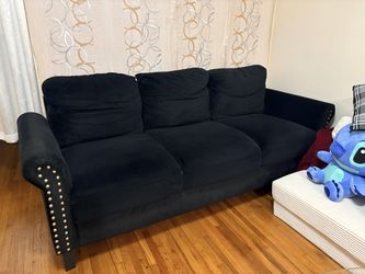 Black 3-Seater Sofa – Good Condition