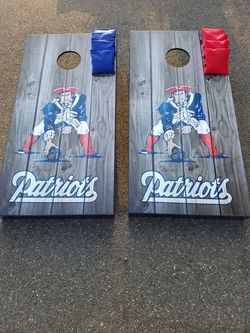 Cornhole boards new england patriots