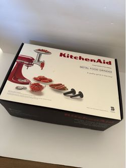 KitchenAid Metal Food Grinder Attachment KSMMGA Complete in Box