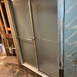 Sliding Shower Doors With All Hardware For Install 
