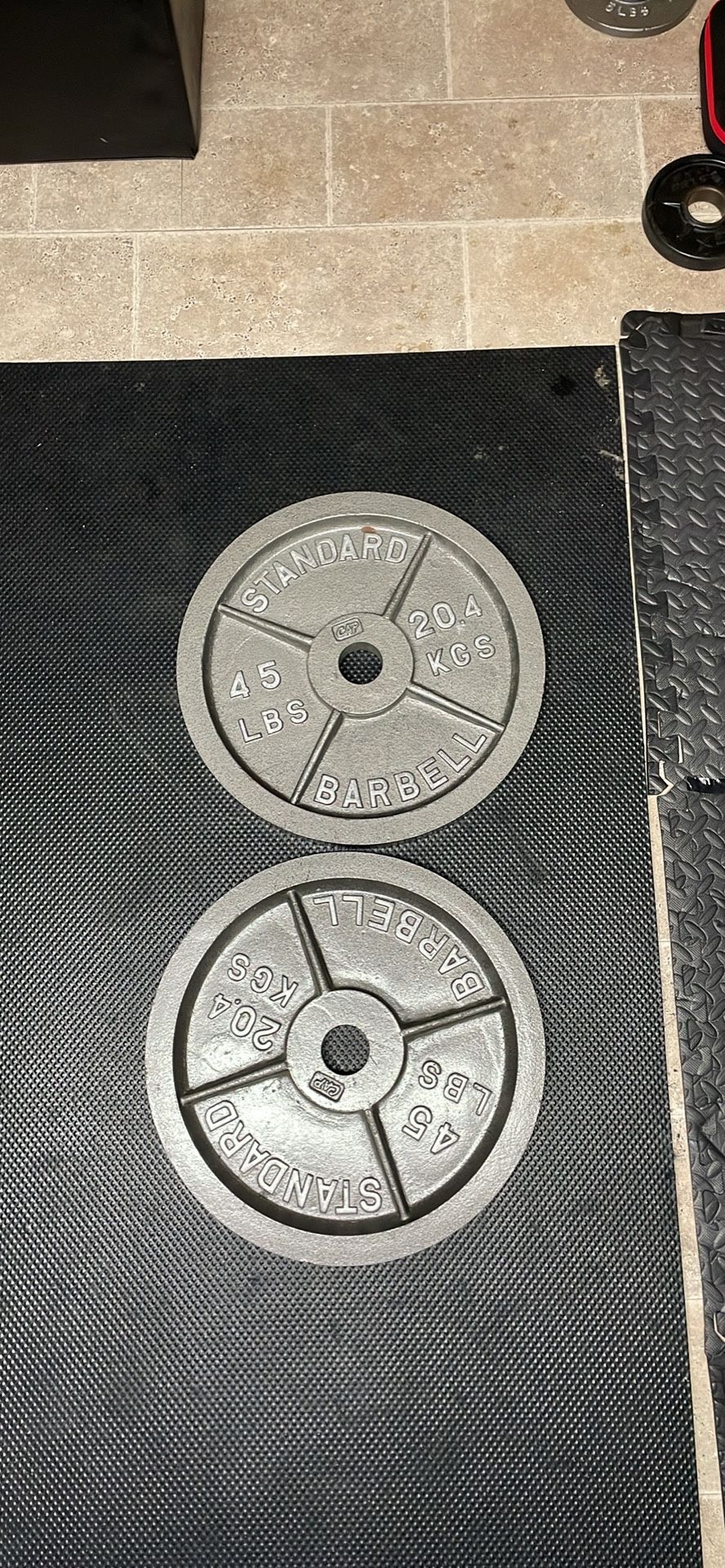 45lb Olympic Plates - CASH ONLY