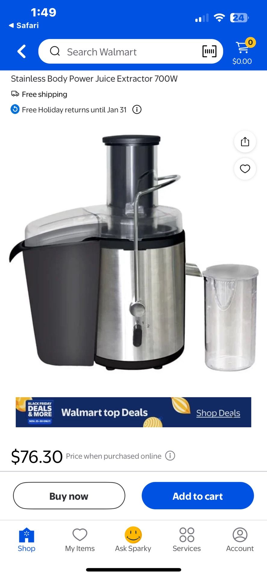 Power XL Juice Extractor