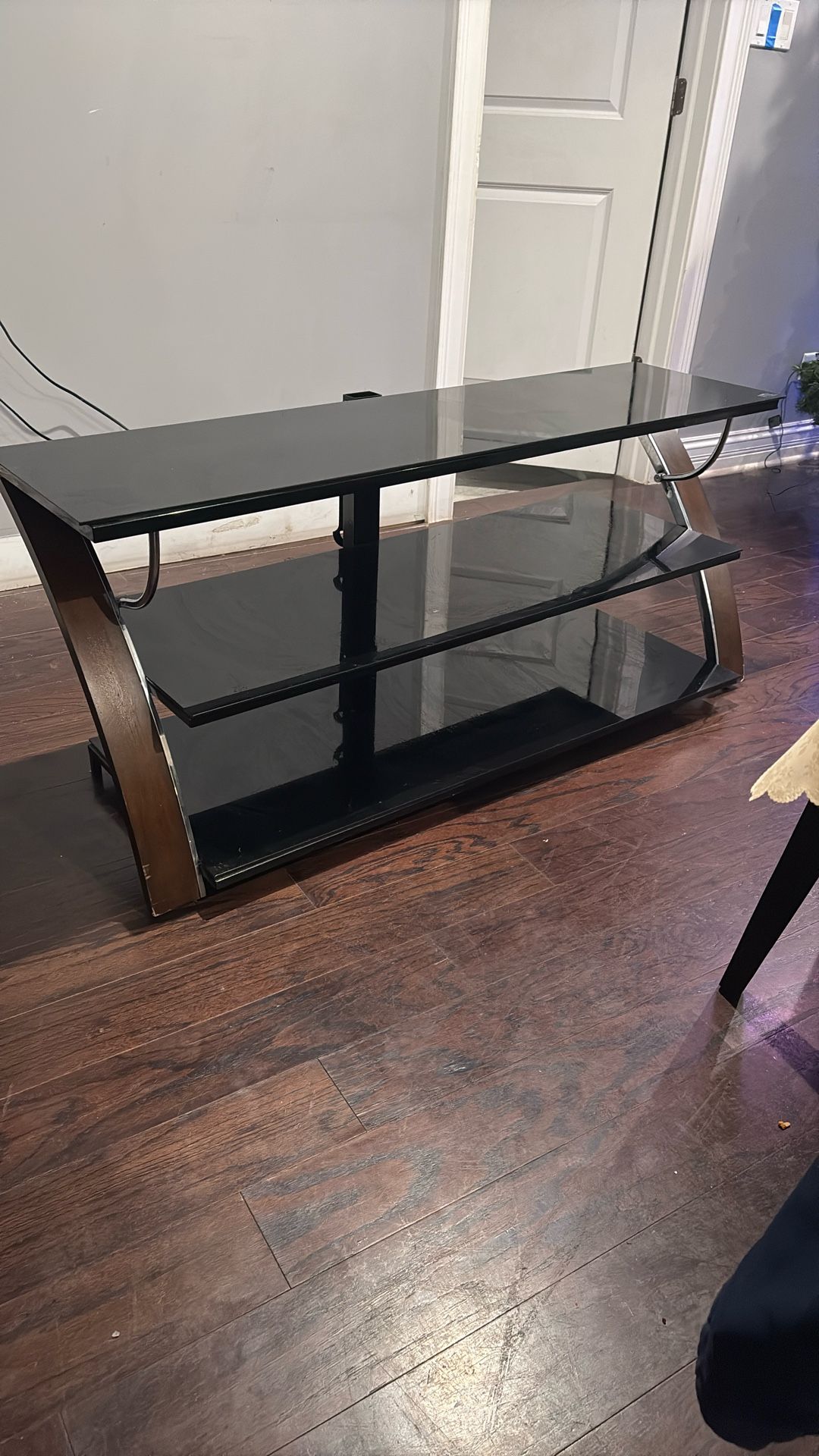 Black Tv Glass Table