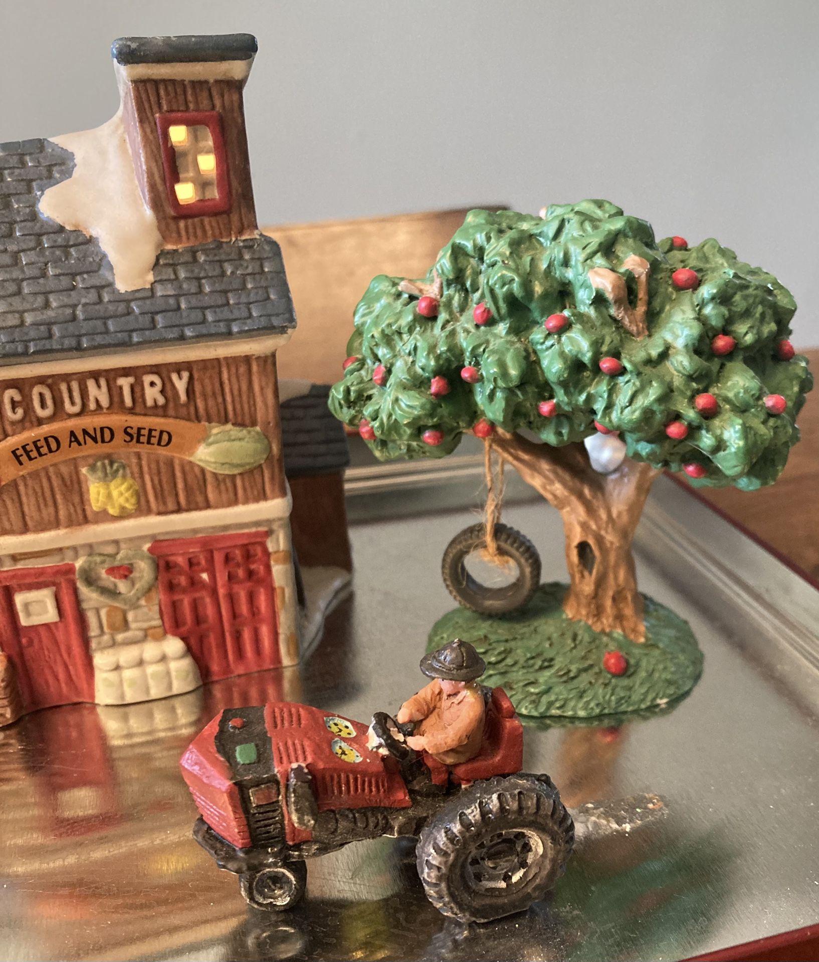 Christmas Village Mini Lighted Farm