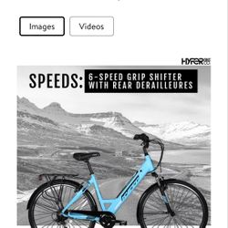 Hyper Bicycles Electric Bicycle Pedal Assist Commuter, 700C Wheels, Blue
