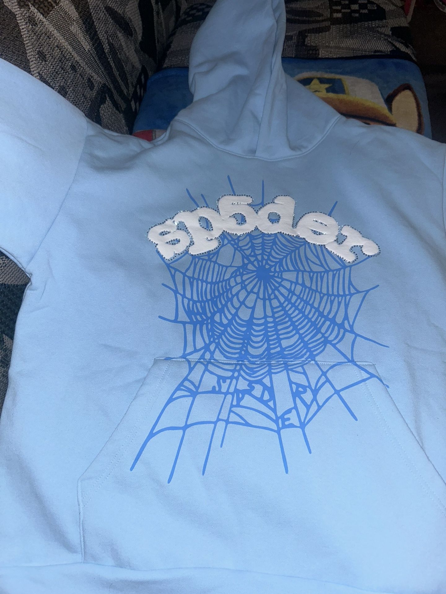 sky blue spider jacket