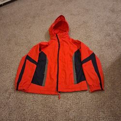 Orange L. L. Bean Fleece Lining Jacket For Winter