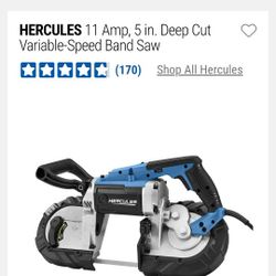 HERCULES 11 Amp, 5 in. Deep Cut Variable-Speed Band Saw