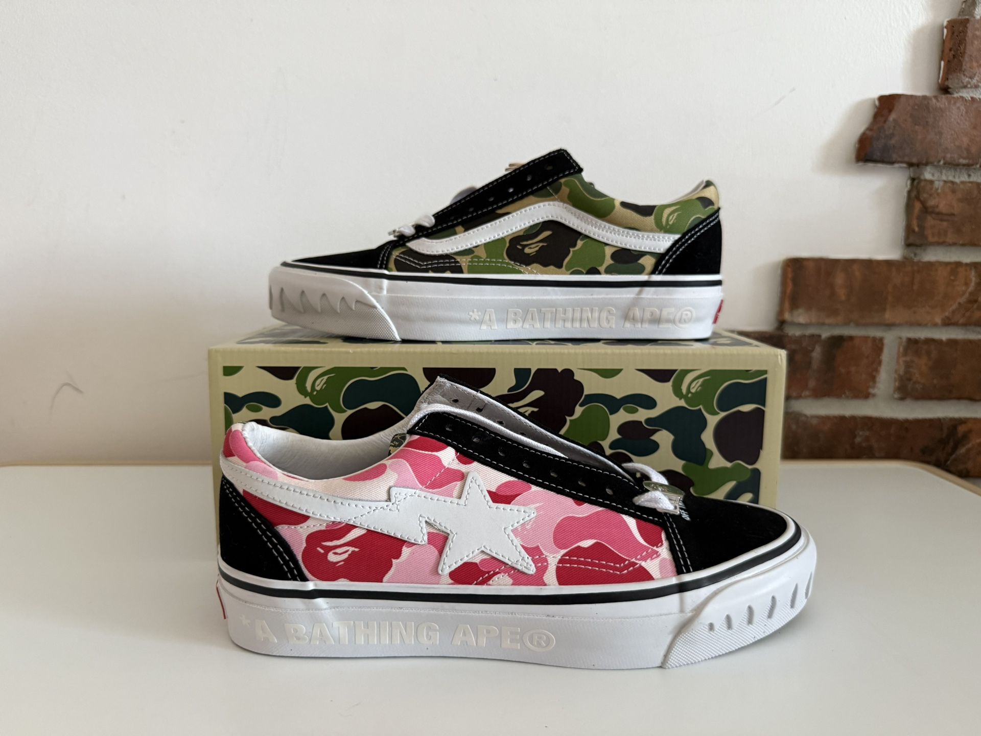 Vans LX Old Skool Bape Multi Camo Size 8