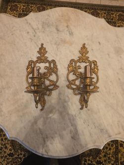 Vintage Brass Sconces 