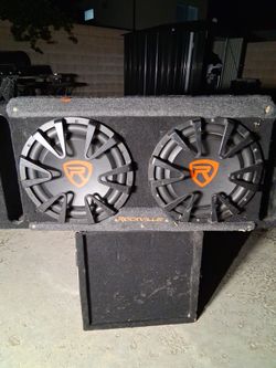 ROCKVILLE 12" SUBS WITH BUILT IN AMP PORTED BOX