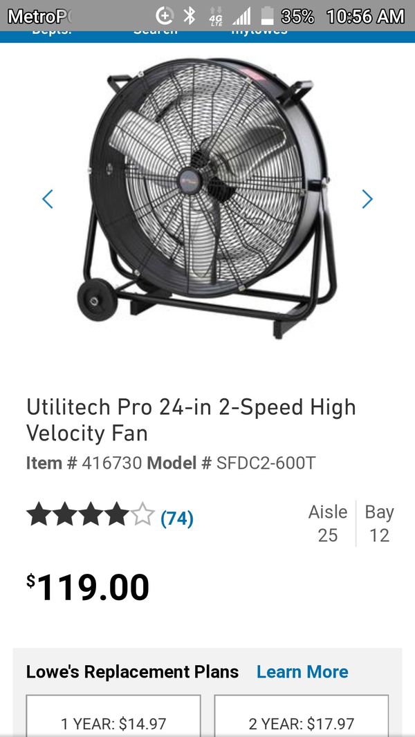 Utilitech Pro Fan Replacement Parts Bios Pics