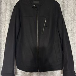 Banana Republic  Black Motto Jacket For Men Large 