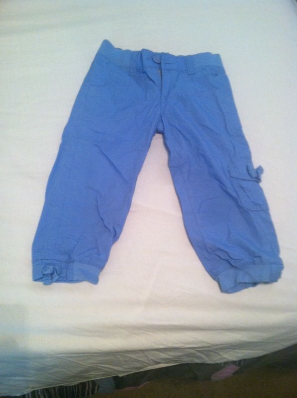 BABY BLUE CAPRI SIZE 8S