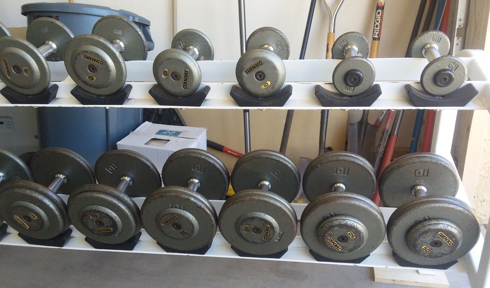 IVANKO Dumbbell Set 5100 Lbs and Racks for Sale in Phoenix, AZ OfferUp