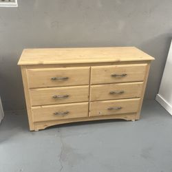 Wood DRESSER 6 Drawers 
