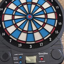 Electronic Excalibur Dart Board No Ac Adapter But Runs On Batteries 