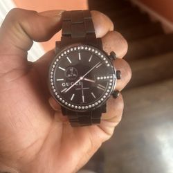 Gucci Chronograph Diamond Dial Watch