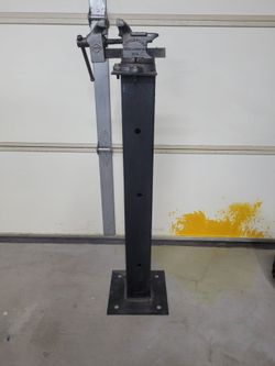 Vice mounted on a portable stand