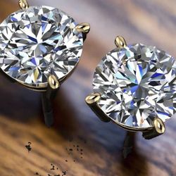 Moissanite earrings