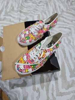 Hello kitty Vans size 4 1/2