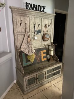 Potato Barn Hall Tree/Bench