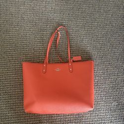 Orange Coach Bag 