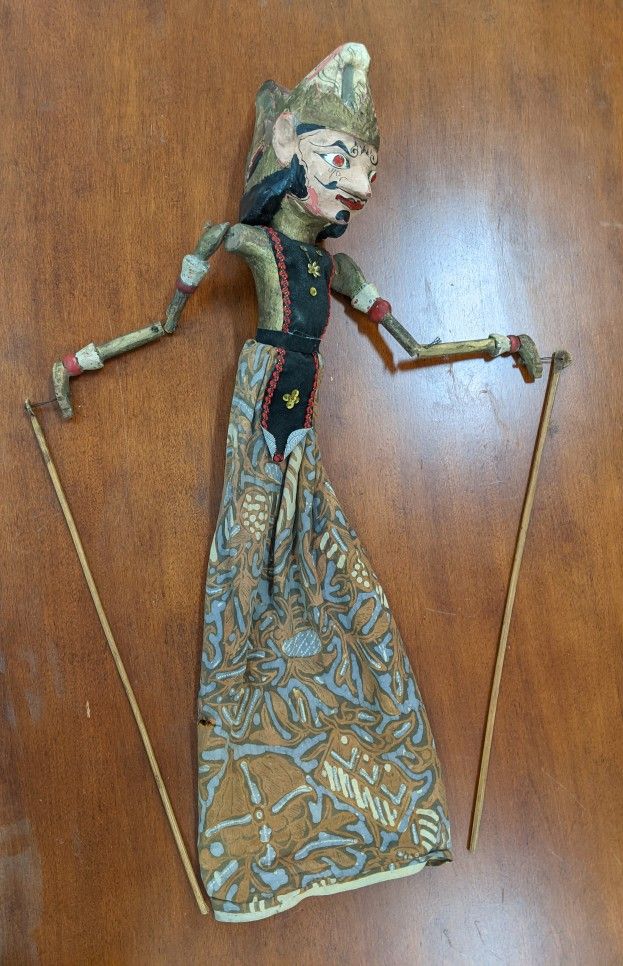 Old wayang golek rod puppet, Java, Indonesia