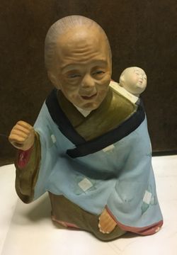Hakata urasaki doll grandma and baby