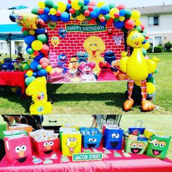 Sesame street partybakdrop