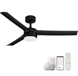 New! cumilo 52 inch Smart Ceiling Fans with Light and Remote Control,