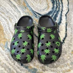 Limited Edition Pot Leaf Crocs - SIZE US M 11