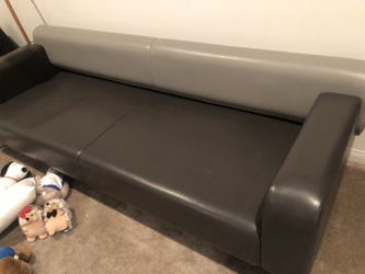 Vintage vinyl sofa 7’