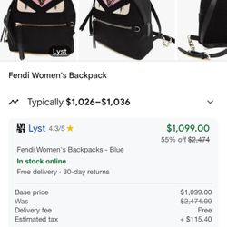 Fendi Monster Backpack 