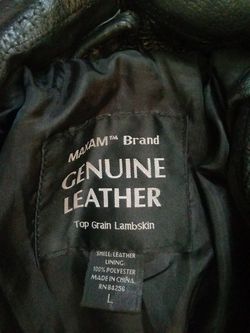 Leather coat