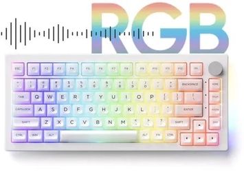 Akko 5075B Plus ASA Clear White 75% Wireless RGB Hot-Swappable Keyboard