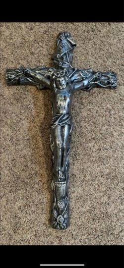 Religious cross wall hanger
